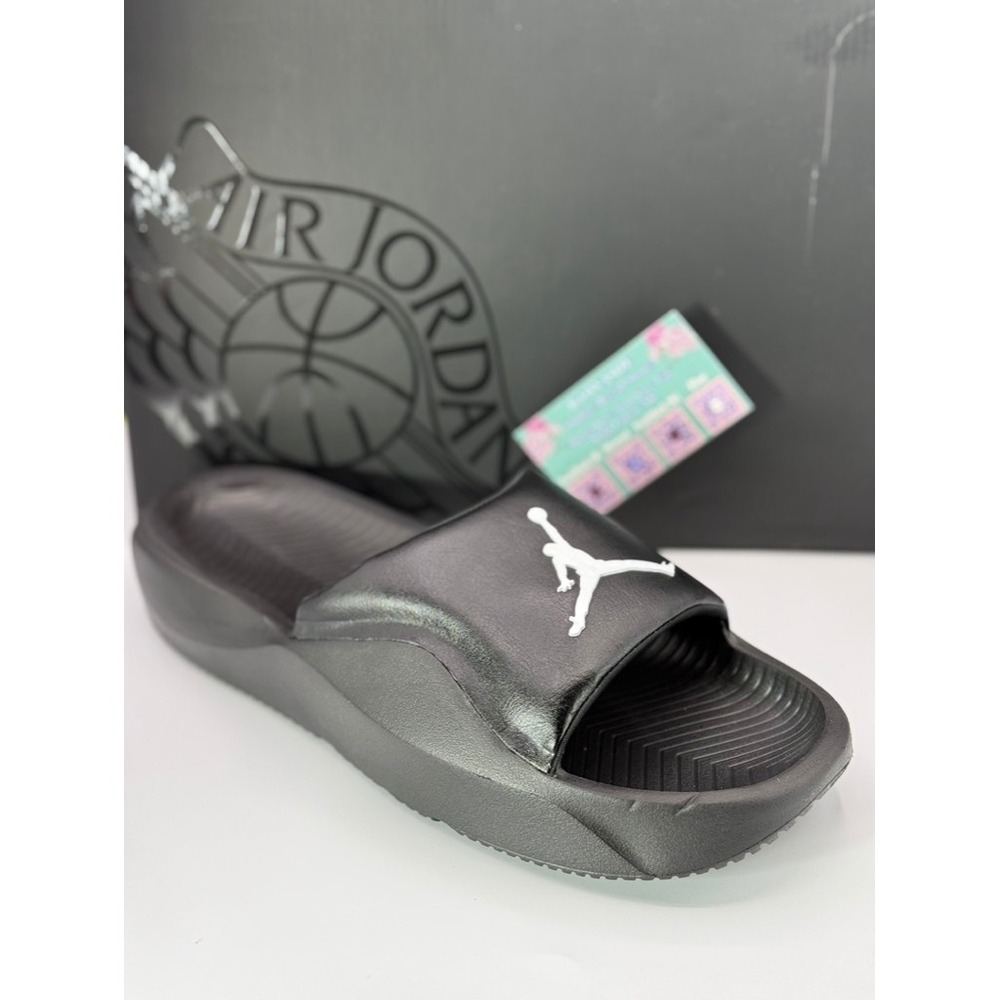 Jordan Play Slides Black White Men Size 12 Athletic Sandals DC9835-060